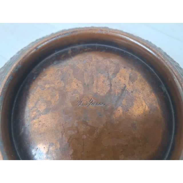 Brown Copper Vase by Gio Ponti for Nino Ferrari, 1950s For Sale - Image 8 of 12