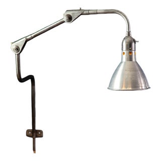 Vintage French Machine Lamp, 1940s For Sale