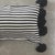 Moroccan Black & White Striped Lumbar Pillow Cover For Sale - Image 3 of 5