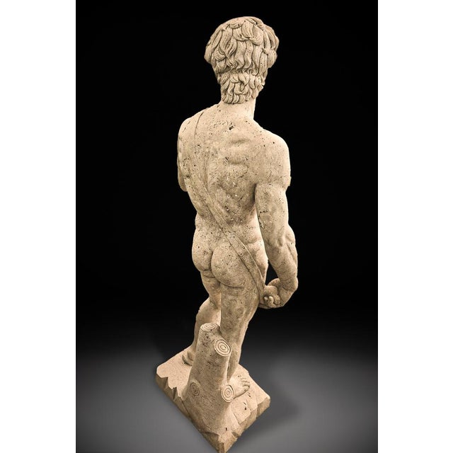 Own a piece of timeless artistry with this exquisite life-size marble sculpture of David, inspired by the iconic...