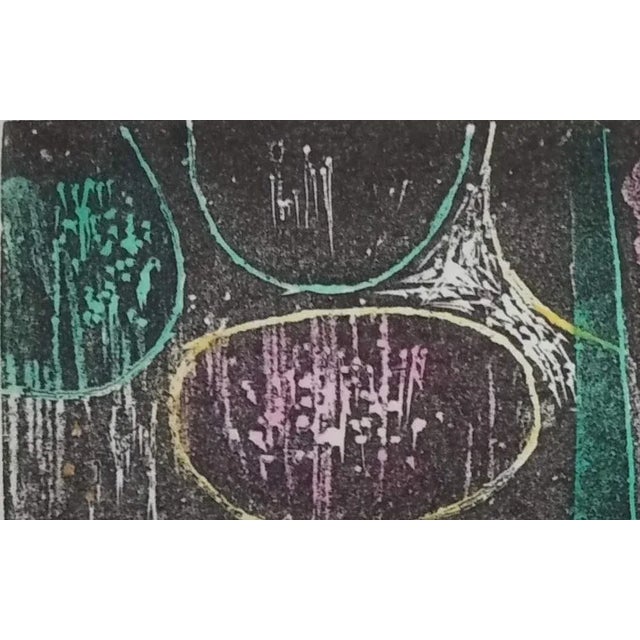 Will Faber, Untitled, 1974, Lithograph on Paper, in Flawless conditions. Designed 1970 to 1979 This piece has an...