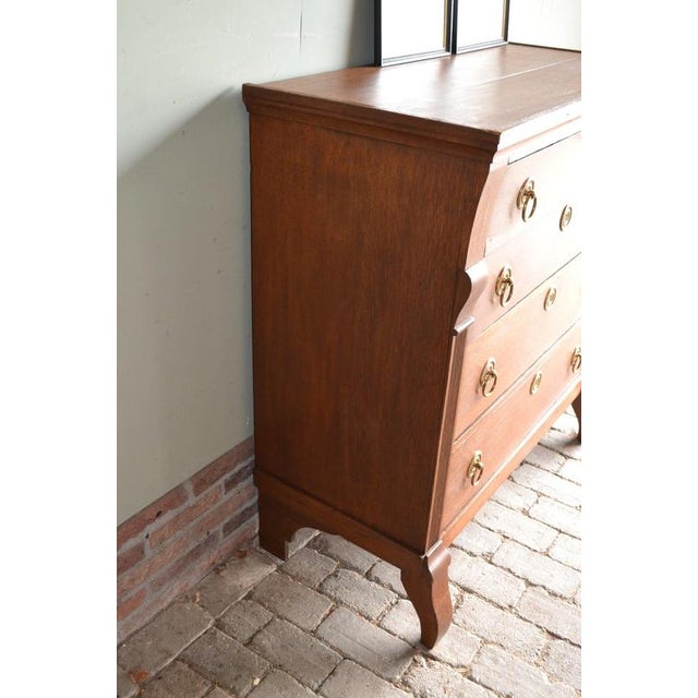 Wood Antique Empire Oak Chest of Drawers For Sale - Image 7 of 10