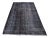 Turkish Black Overdyed Rug - 4′9″ × 8′2″ For Sale
