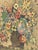 Vintage Signed Floral Still Life Mixed Media Painting on Textured Board in Ornate Frame Possible Batik Print. For Sale - Image 10 of 10