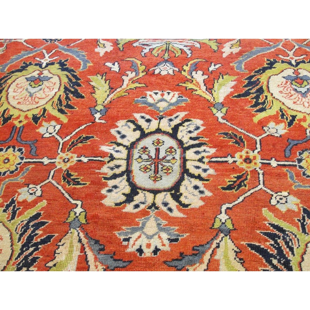 Stunning antique Sultanabad carpet: The city of Sultanabad was founded, in the early 1800s, as a center for commercial rug...