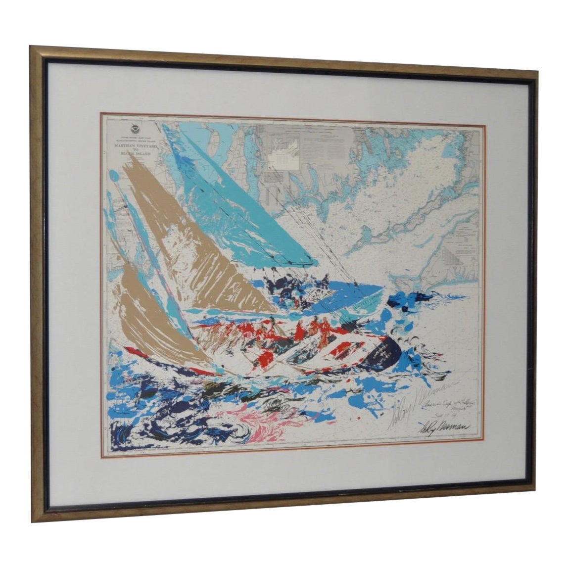 LeRoy Neiman "America's Cup" Original Pencil Signed