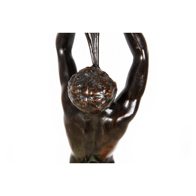 Fine Italian 19th Century Antique Sculpture of Faun Satyr With Double Flute For Sale - Image 10 of 17
