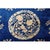 Art Deco 1920s Navy Classic Pomegranate Medallion Antique Chinese Art Deco 8' 9"x 11' 6" For Sale - Image 3 of 9