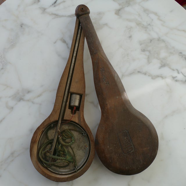 Auburn Antique Spice Scale in Wood Box Carrier For Sale - Image 8 of 17