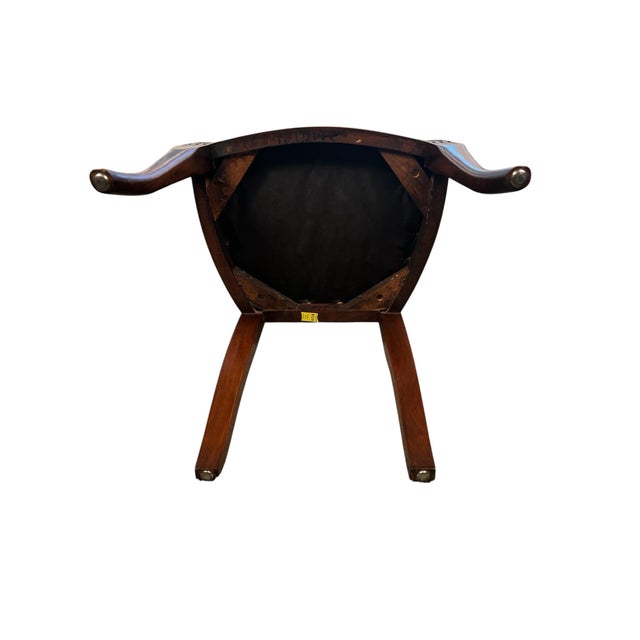 Pair of Late 19th Century Provincial French Lyre-Back Dining Chairs, Empire Revival For Sale - Image 11 of 11