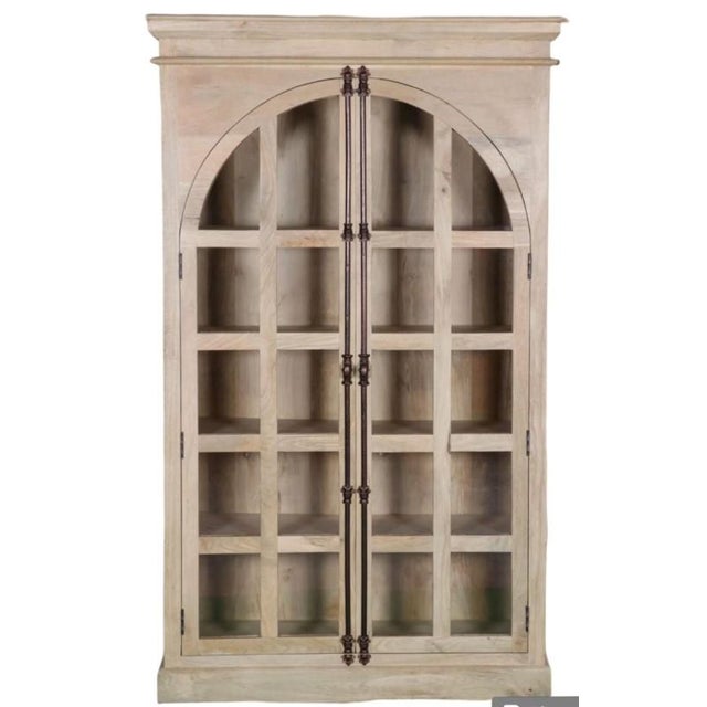Add stylish storage to the living room, dining room, office, or retail display with this modern coastal solid mango wood...