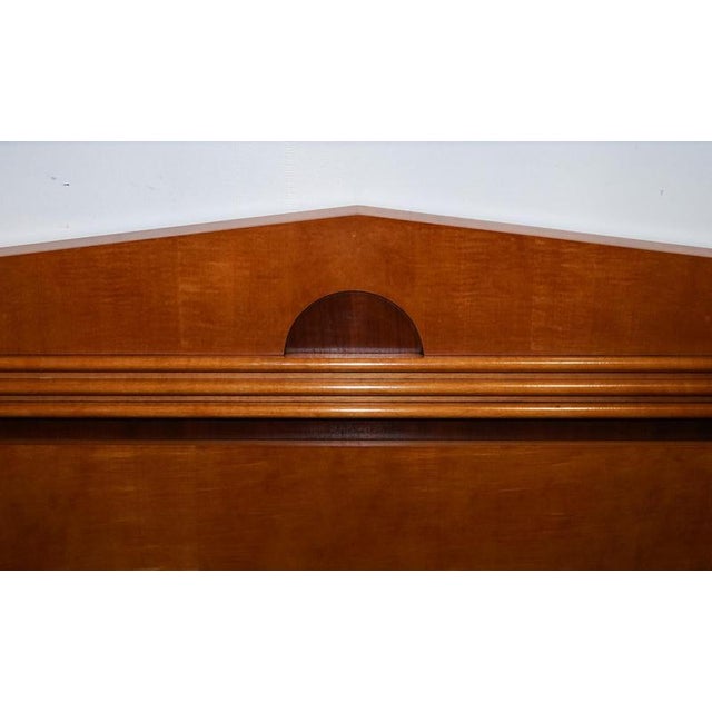 Wood Biedemeier Style Queen Size White Genesis Headboard from American Hickory For Sale - Image 7 of 9