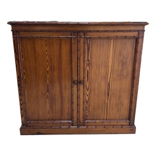 19th Century Faux Bamboo Cabinet For Sale