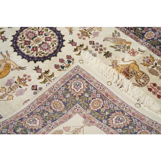 Vintage Cashmere Rug 3'3'' X 5'1'' For Sale - Image 9 of 9