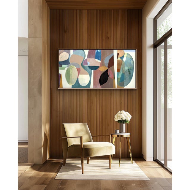 Framed Abstract Painting Titled Apertivo For Sale - Image 4 of 10