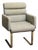 Modern Chair With Brass Plated Legs For Sale