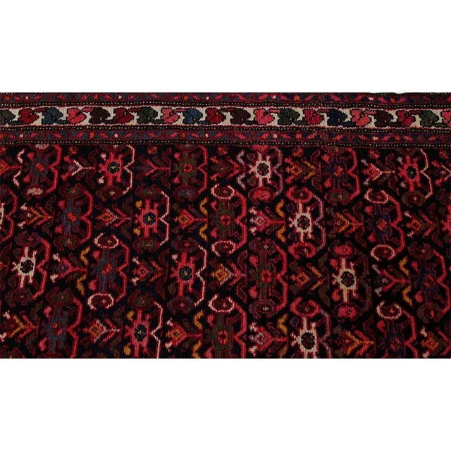 1950s Vintage Persian Hamedan Area Rug 3'6" X 16'5" For Sale - Image 10 of 12