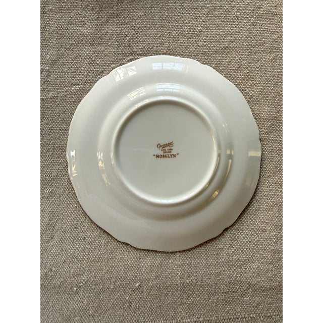Antique Grosvenor Rosslyn Bread Plates Set of 6 - 6.5 Inch English Bone China For Sale In Chicago - Image 6 of 6