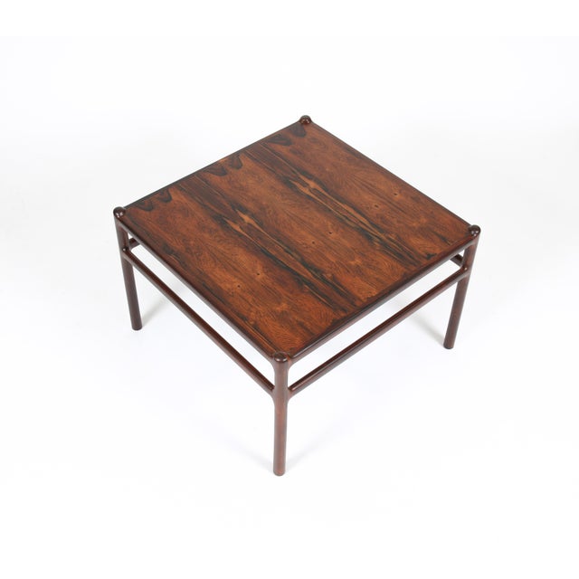 Vintage 1960 Danish Square Rosewood Coffee or Corner Table by Cf Christensen For Sale - Image 9 of 12
