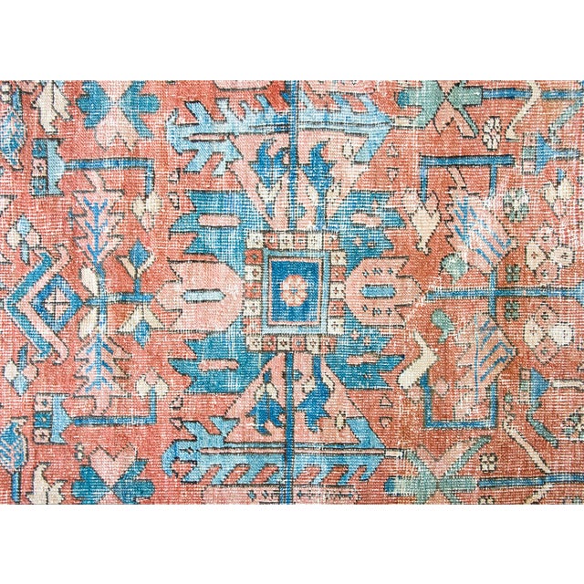 Early 20th Century Early 20th Century Persian Heriz Rug For Sale - Image 5 of 15