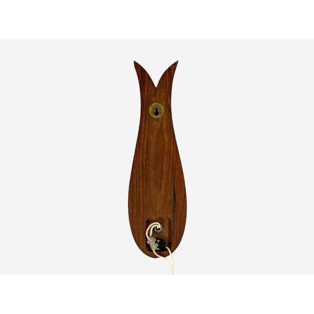 1960s Danish Modern, Wall Lights or Sconces, Teak, Brass, Opal Glass For Sale - Image 10 of 10