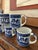 1970s Blue Willow Coffee Mugs - Set of Eight (8) For Sale - Image 4 of 12
