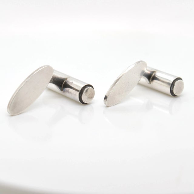 Georg Jensen Sterling Silver Cufflinks No. 96 - 2 Pieces For Sale - Image 12 of 12