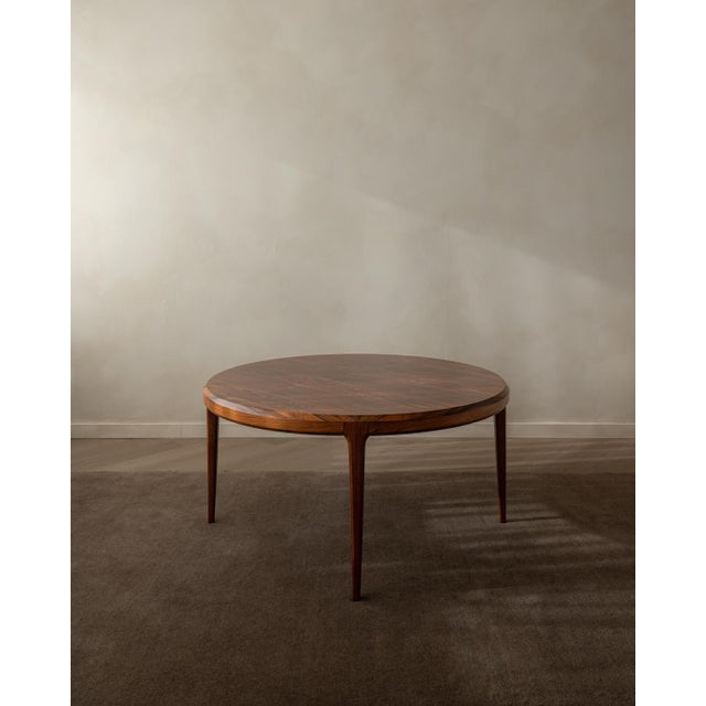 Mid-Century Modern Mid-Century Round Model 283 Coffee Table in Rosewood by Johannes Andersen for CFC Silkeborg, 1960s For Sale - Image 3 of 18