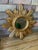 Mid 20th Century Large 18" Bright Gold Italian Giltwood Sunburst Wall Mirror For Sale - Image 11 of 15