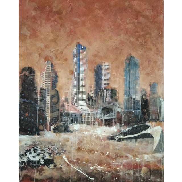 Brown Albert Castañé, Untitled Landscape, 2005, Canvas Painting For Sale - Image 8 of 8