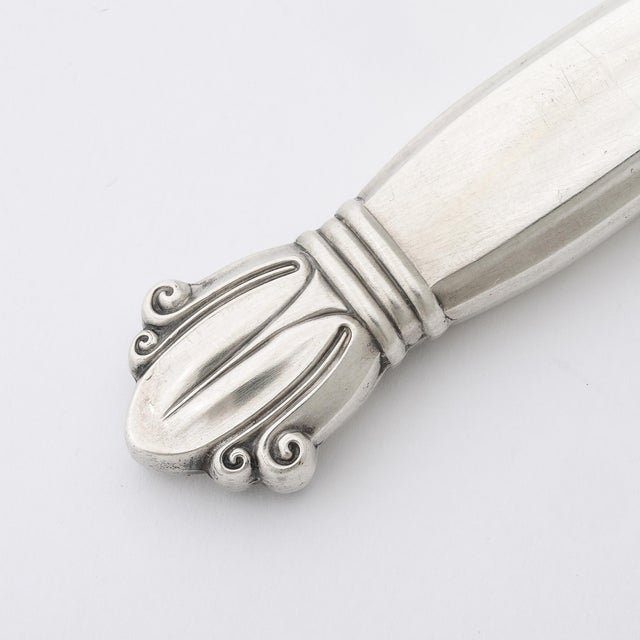 Metal Neolcassical Sterling Silver Handled Cake Rake For Sale - Image 7 of 10