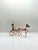 Mid-Century Modern Vintage Wire Horse Sulky Sculpture, Copper Tone Metal Art, For Sale - Image 3 of 5