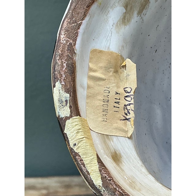 Late 20th Century Vintage Italian Glazed Ceramic Tiger For Sale - Image 5 of 12