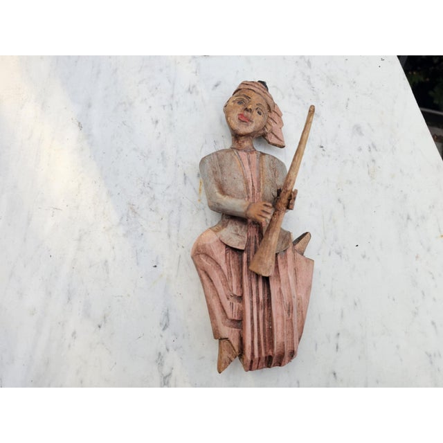 Carved Figure in Beech, 1890s For Sale - Image 10 of 10