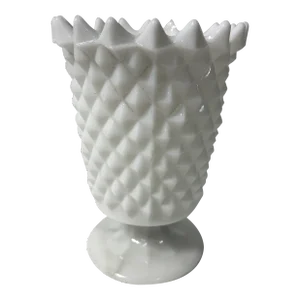Antique 1840 - 1860 Milk Glass Spill/Spoon Vase by Boston & Sandwich