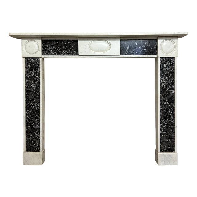Antique English Regency Marble Fireplace Mantel, 1820 For Sale