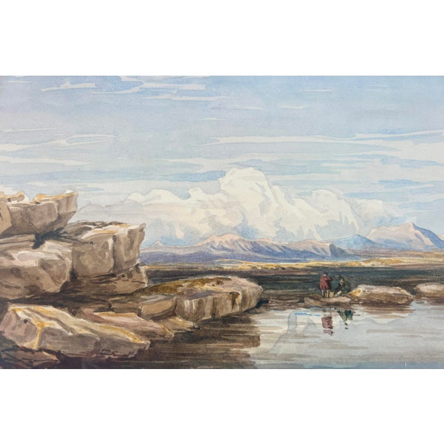 Contemporary On the Moors - England Original Watercolor 19th Century by David Cox the Younger For Sale - Image 3 of 8