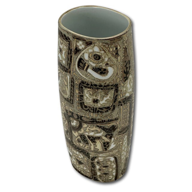 This Really is an Absolutely Beautiful Vintage Royal Copenhagen Danish Modern Ceramic Vase. Circa Mid 20th Century. This...