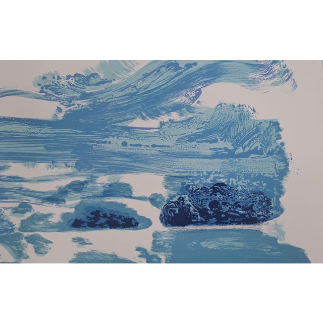 Maurice-Elie Sarthou (1911-1999) Blue Foam, 1966 Original lithograph on Auvergne paper Printed by the Mourlot workshops,...