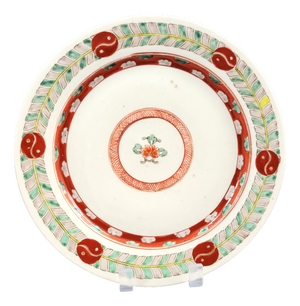 Aka-E Porcelain Dish from Arita, 1680-1700