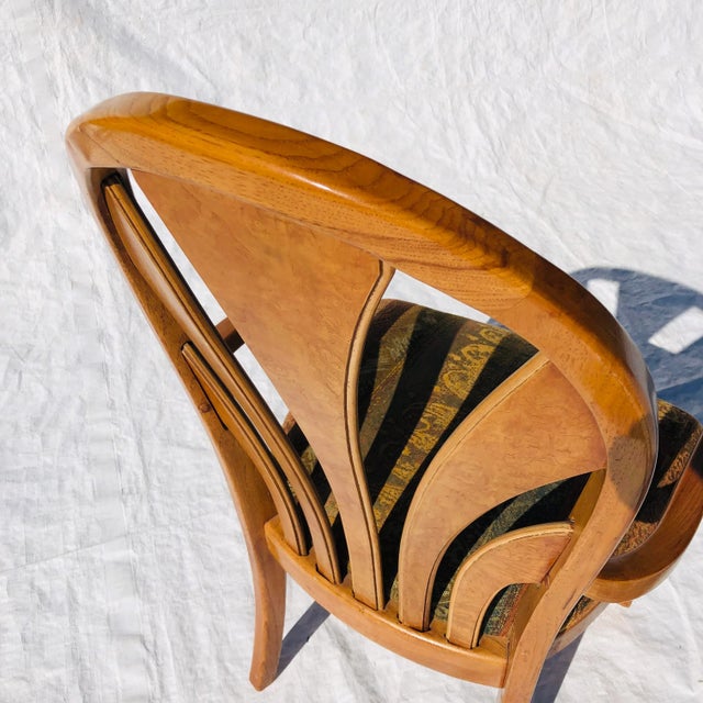 Contemporary Thomasville Southwest Design Oak Arm Chair For Sale - Image 9 of 10