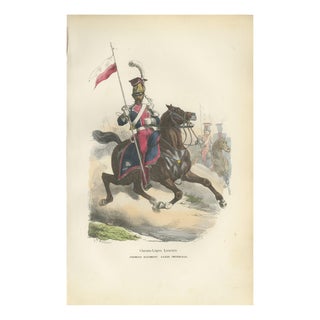 Chevau-Léger Lancer, Imperial Guard, 1843, Paper For Sale