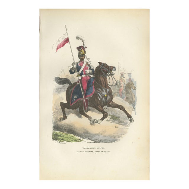 Chevau-Léger Lancer, Imperial Guard, 1843, Paper For Sale