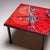 Red Coffee Table with red tiles, signed Elli Bianchetti, Italy Mid-20th century For Sale - Image 8 of 9