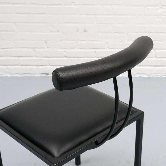 Postmodern Dining Chair attributed to Artelano, 1980s For Sale - Image 12 of 16