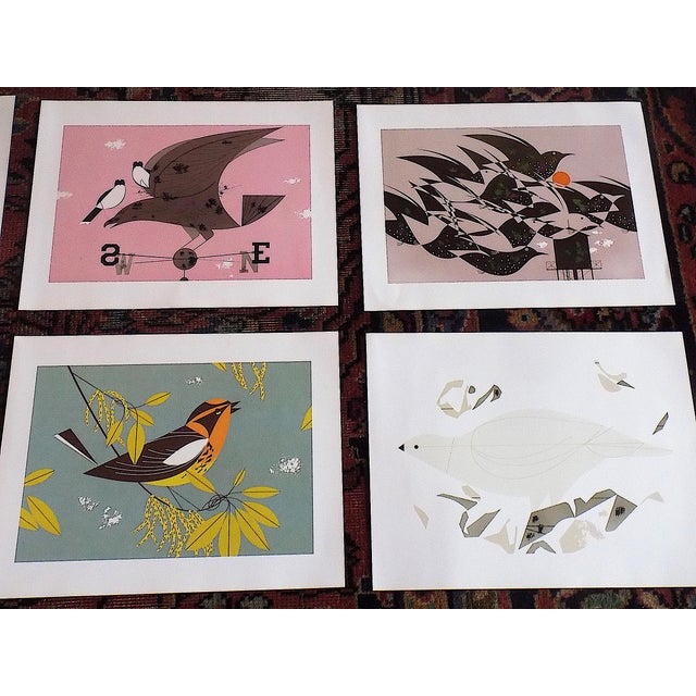 Printmaking Materials Vintage Charley Harper Modernist Abstracted Bird Lithographs (7.6" X 6.3") - Set of 9 For Sale - Image 7 of 10