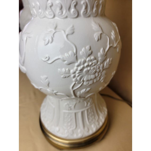 Frederick Cooper 1950s The Phoenix Baluster: Frederick Cooper Blanc De Chine Table Lamps - a Pair For Sale - Image 4 of 12