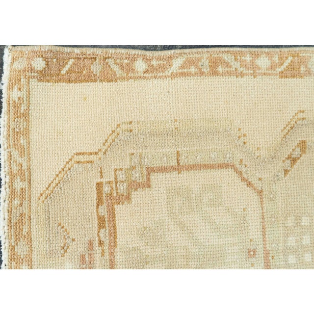 Turkish Turkish Mini Rug Oriental Hand Knotted Vintage Rug 1'8" x 3'3" #20762 For Sale - Image 3 of 8