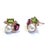 Metal Bochic “Orient” Akoya Pearl, Peridot & Topaz Earrings Set 18K Gold & Silver For Sale - Image 7 of 10