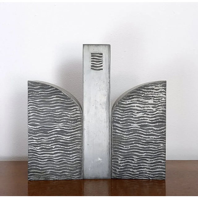 Bookends with Decoration, 1984, Set of 3 For Sale - Image 12 of 12